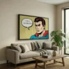 Tableau super hero pop art