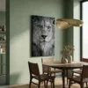 tableau tete de lion sur toile tendue Tableau tête de lion
