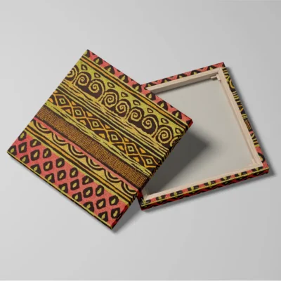 Tableau tissu africain