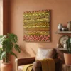 Tableau tissu africain