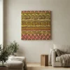 Tableau tissu africain
