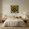 tableau tournesol moderne avec cadre flottant Tableau tournesol moderne