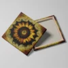 tableau tournesol moderne detail toile tendue Tableau tournesol moderne