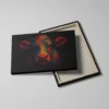 tableau vache pop art detail toile tendue Tableau vache pop art