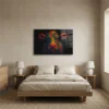 tableau vache pop art sur plexiglass Tableau vache pop art