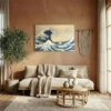 tableau vague japonaise sur alu Tableau vague japonaise