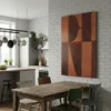 Tableau abstrait rouge