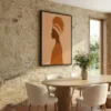 Tableau africain minimaliste