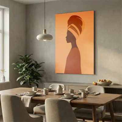 Tableau africain minimaliste