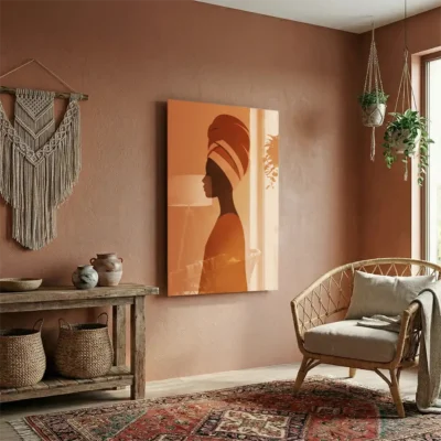 Tableau africain minimaliste