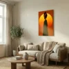 Tableau africain silhouette femme