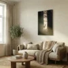 tableau biche dans les bois sur alu Tableau biche dans les bois