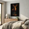 Tableau cerf coloré