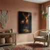 Tableau cerf coloré