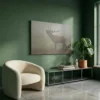 tableau cerf dans la brume sur toile tendue Tableau cerf dans la brume