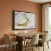 Tableau cerf dans la neige