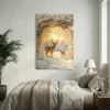 Tableau cerf et faon