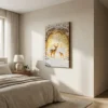 Tableau cerf et faon