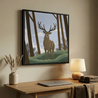 Tableau cerf graphique
