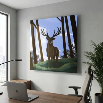 Tableau cerf graphique