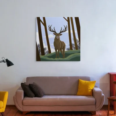 Tableau cerf graphique