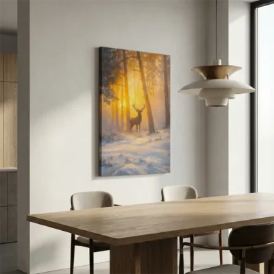 Tableau cerf lumineux