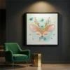 tableau cerf pour enfant avec cadre flottant Tableau cerf pour enfant