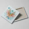 tableau cerf pour enfant detail toile tendue Tableau cerf pour enfant