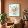 tableau cerf pour enfant sur alu Tableau cerf pour enfant