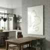 Tableau chat minimaliste
