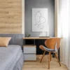 Tableau chat minimaliste
