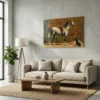 tableau cheval ancien sur alu Tableau cheval ancien