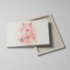 Tableau cheval rose