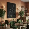 tableau circuit imola sur toile tendue Tableau circuit Imola