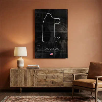 tableau circuit las vegas sur plexiglass Tableau circuit Las Vegas