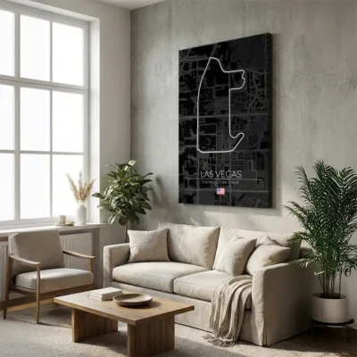 tableau circuit las vegas sur toile tendue Tableau circuit Las Vegas