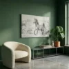 tableau dessin cheval sur toile tendue Tableau dessin cheval