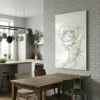 Tableau dessin fleur