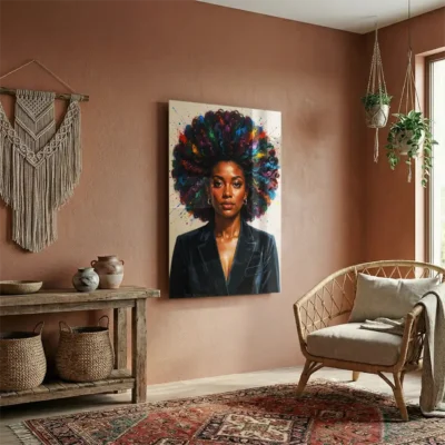 Tableau femme afro
