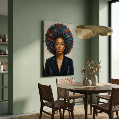 Tableau femme afro