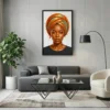 Tableau femme turban