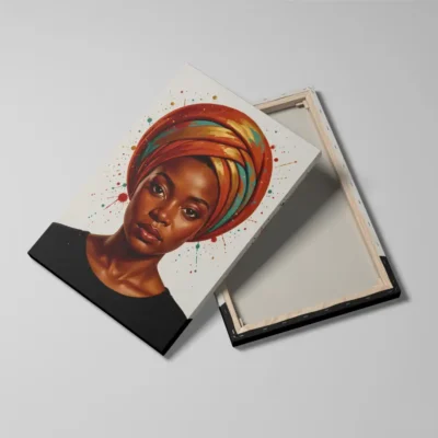 Tableau femme turban