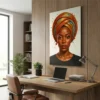 Tableau femme turban
