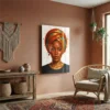 Tableau femme turban