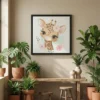 Tableau girafe pour enfant
