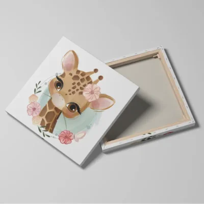 Tableau girafe pour enfant