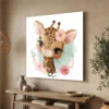 Tableau girafe pour enfant
