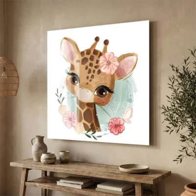 Tableau girafe pour enfant