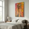 tableau girafe rigolote sur alu Tableau girafe rigolote
