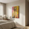 tableau girafe rigolote sur toile tendue Tableau girafe rigolote